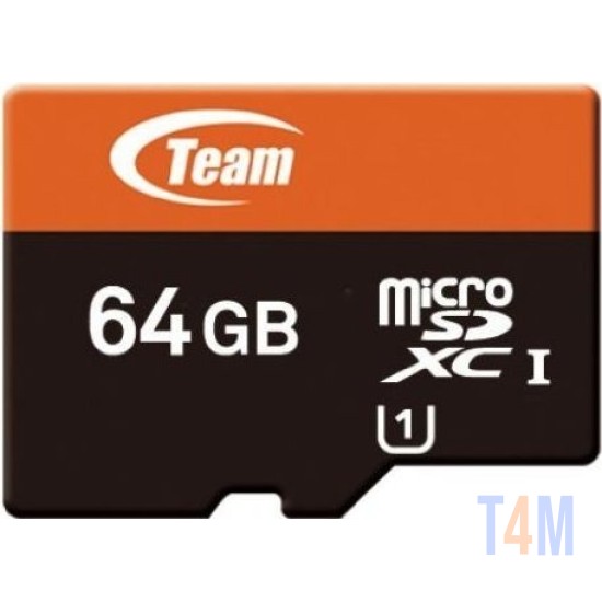 Tarjeta de Memoria Team Group 64GB Clase 10 USH-I con Adaptador
